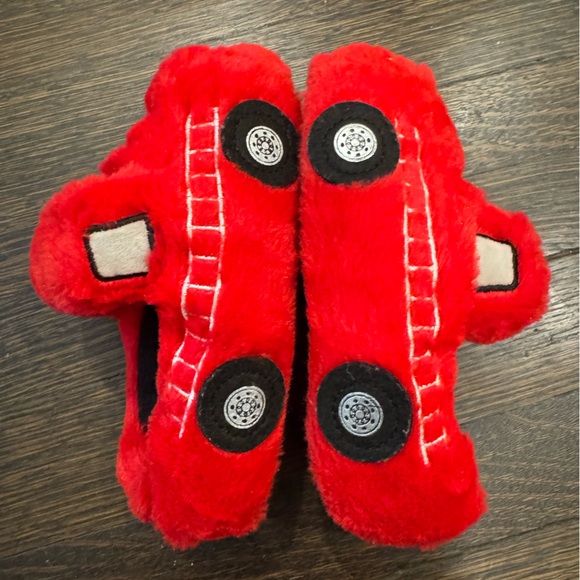 Fire truck slippers. Toddler size 9/10. - Picture 3 of 9